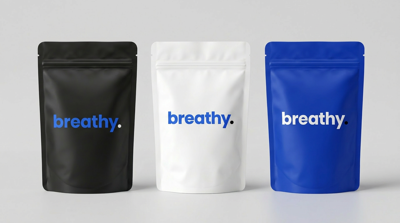 Bolsa Breathy de 30 tiras en negro y blanco